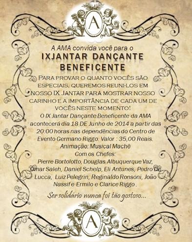 AMA realiza jantar beneficente para manter atividades