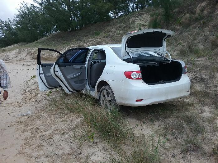 Segundo carro roubado é encontrado em orla de balneário