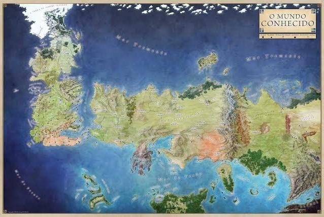 Chega ao Brasil caixa com o Atlas das Terras de Gelo e Fogo