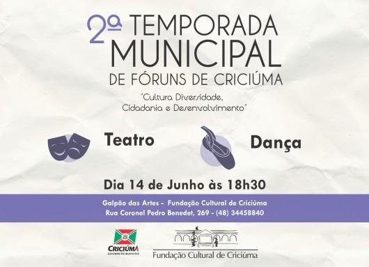 2ª Temporada Municipal de Fóruns de Criciúma