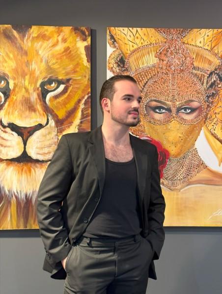 Moda e arte pintadas em telas chegam ao Nações Shopping com a exposição de Laerttes