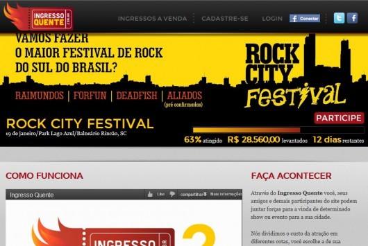 Fãs podem investir no Rock City Festival