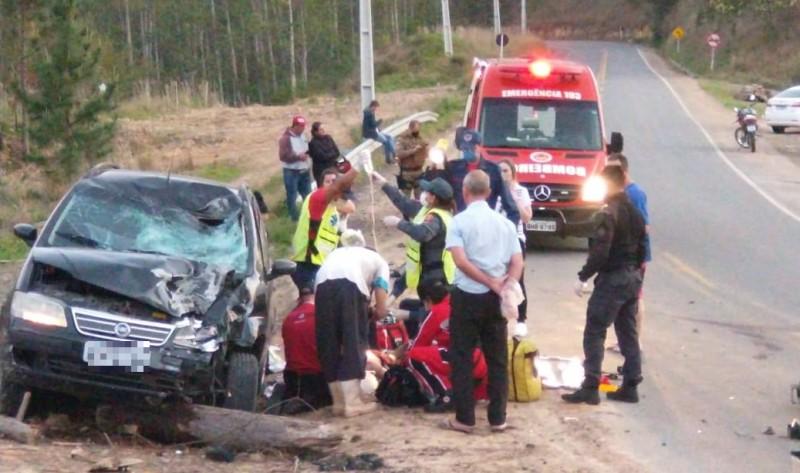Colisão entre carro e moto deixa jovem gravemente ferido em Grão-Pará