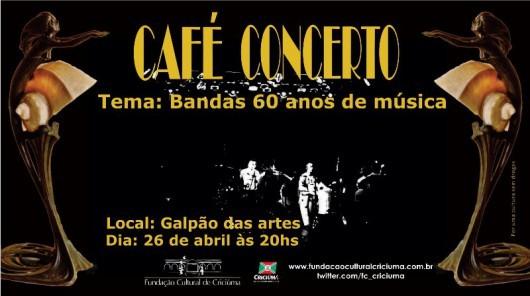 Bandas da região são resgatadas no Café Concerto