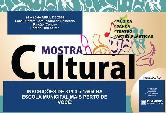 Mostra Cultural no Rincão tem mais de 20 atrações