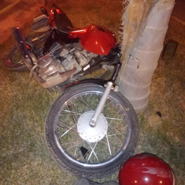 Motociclista fica ferido em acidente em Morro da Fumaça