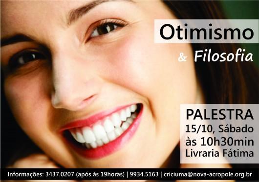 Palestra Otimismo e Filosofia, na Livraria Fátima