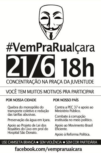 Sexta-feira será dia de protestos em Içara