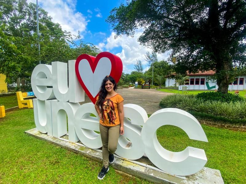Estudante argentina se despede da Unesc após um ano e meio de intercâmbio