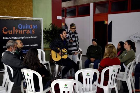 Música nos corredores da Unesc nesta quinta-feira