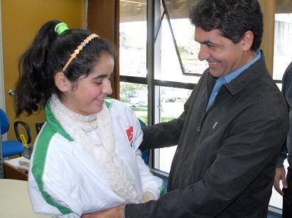 A campeã Bruninha no Paço