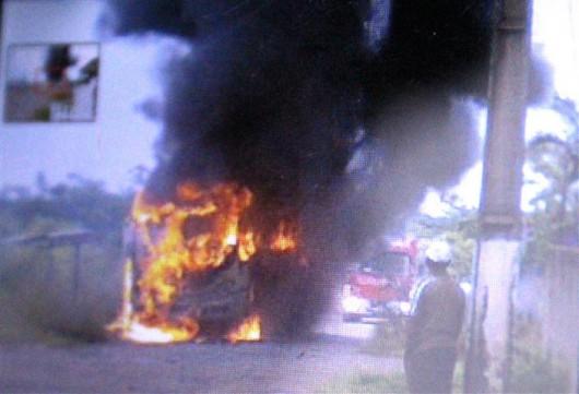 Em menos de 24 horas, segundo ônibus é incendiado em Criciúma