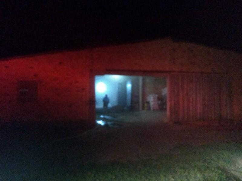 Estufa de fumo pega fogo em Sombrio