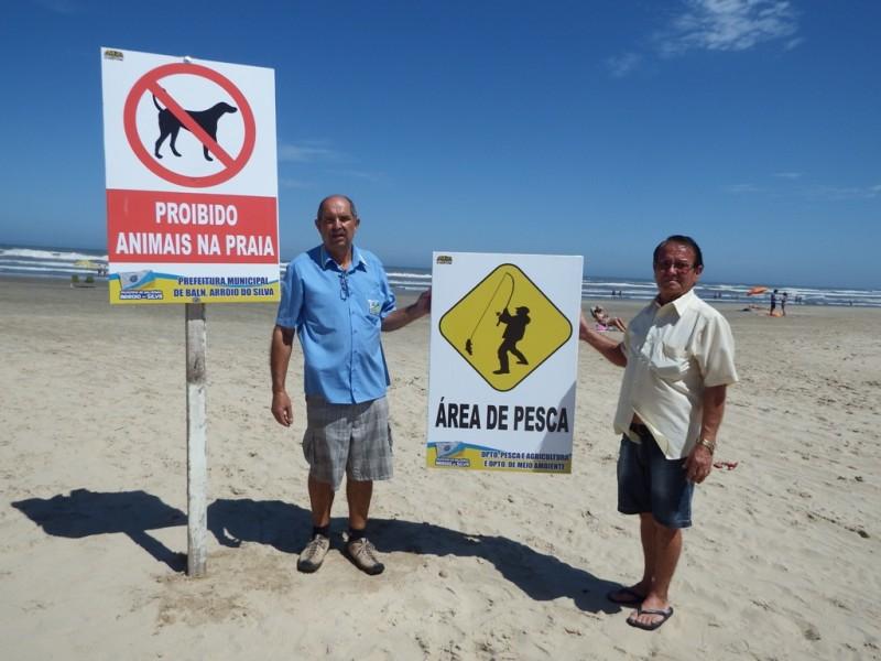 Área de pesca é demarcada no Arroio