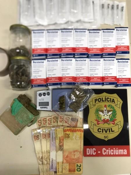 Jovem de 26 anos é detido por tráfico de drogas