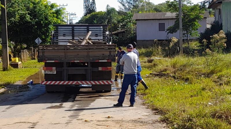 Forquilhinha começa a vistoriar os estragos causados pelas chuvas