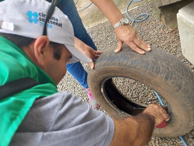 Sábado de orientações sobre a Dengue na Praça da Matriz São Donato