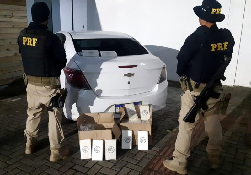 PRF apreende mais de 50 quilos de cocaína que seriam entregues em Criciúma