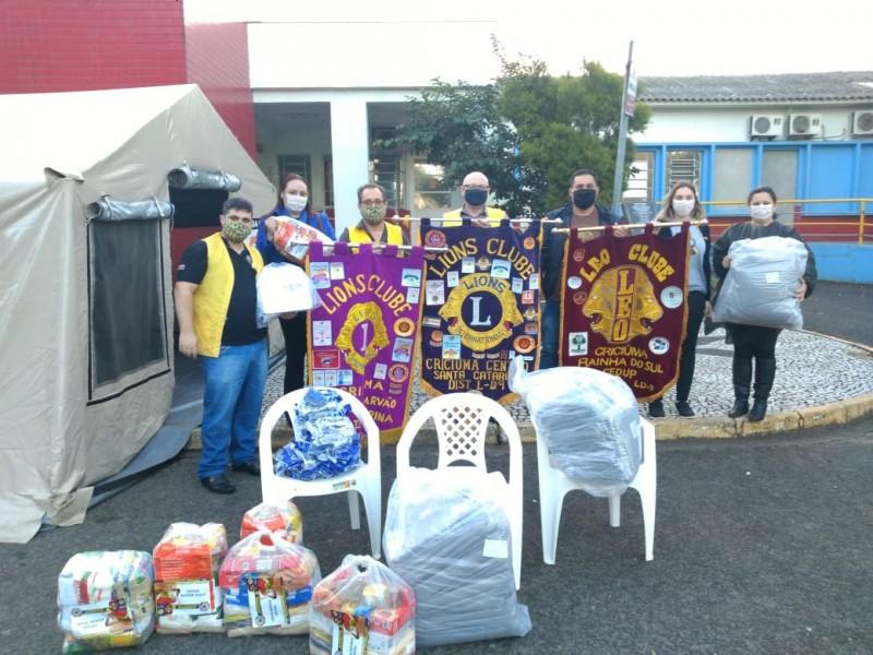 Lions Clube promove a doação de EPI’s em Criciúma