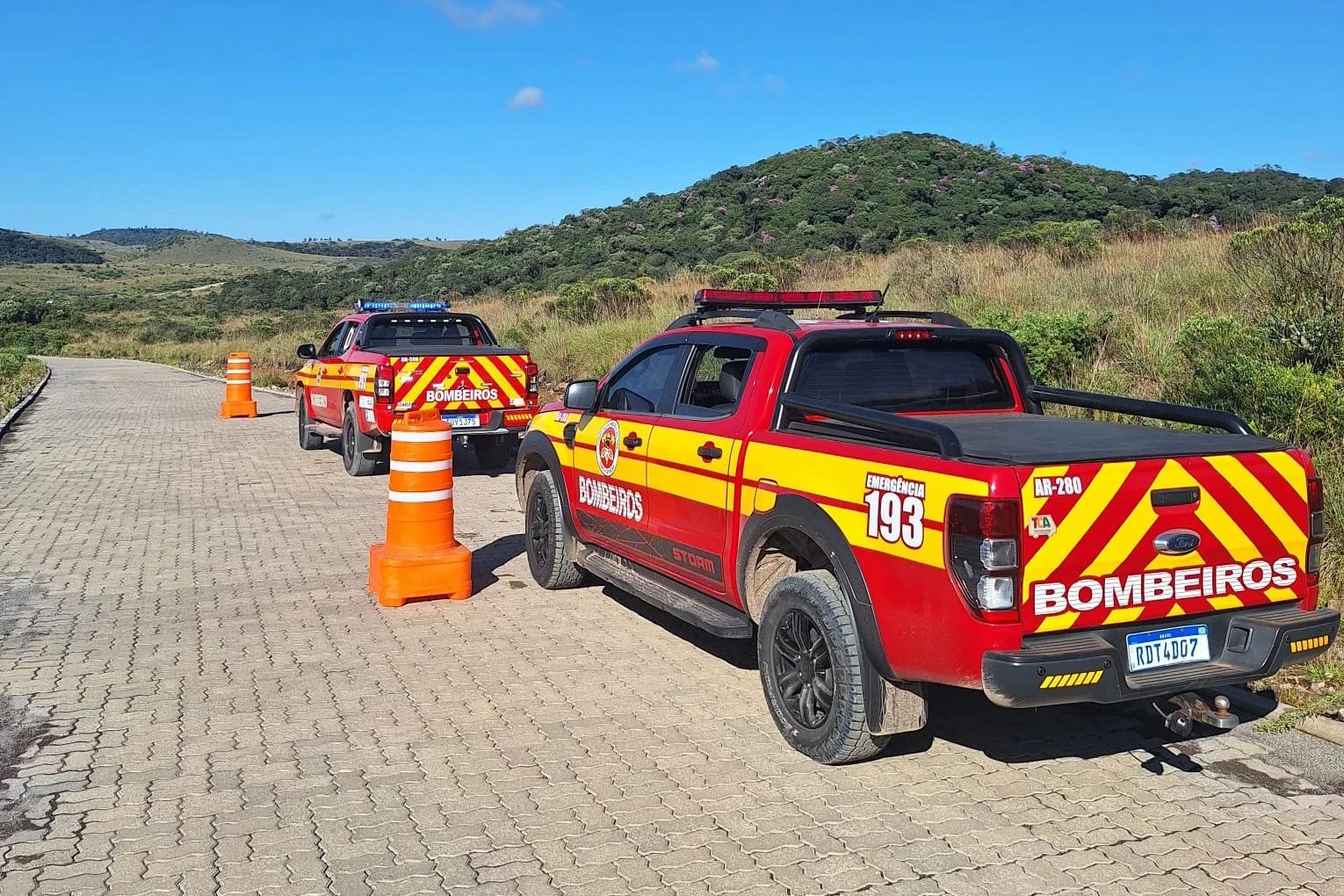 Homem fica ferido durante trilha e operação de resgate é realizada em Jacinto Machado