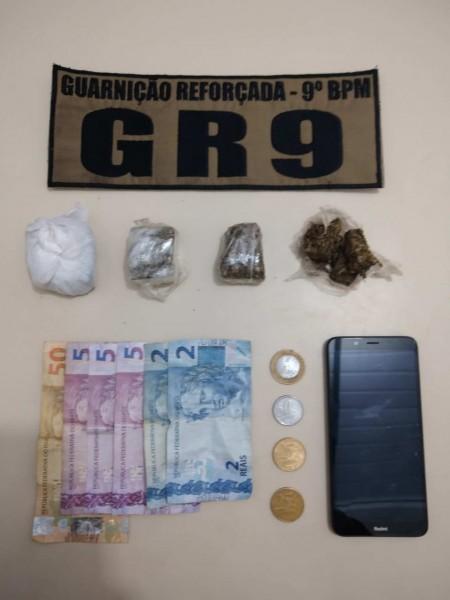 Adolescentes são apreendidos por tráfico de drogas no bairro Renascer