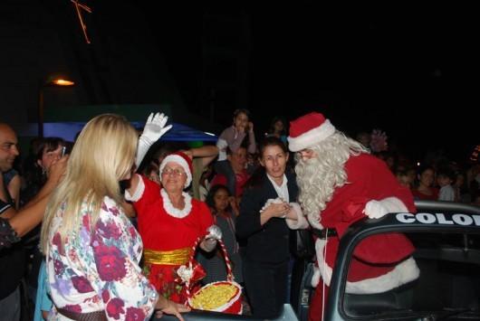 Papai Noel chega ao Rio Maina nesta quinta-feira