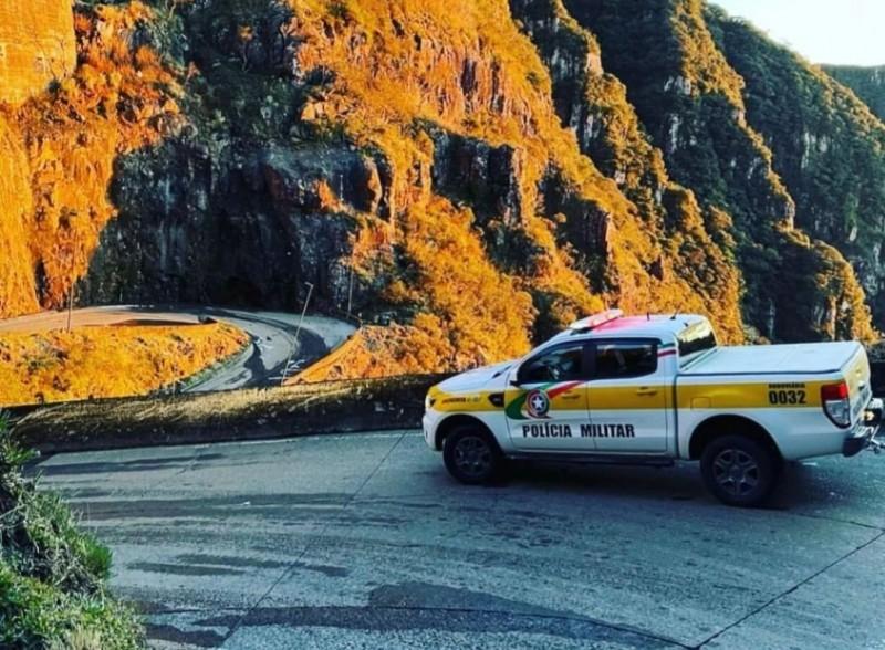 PMRv alerta sobre possibilidade de formação de gelo na Serra do Rio do Rastro