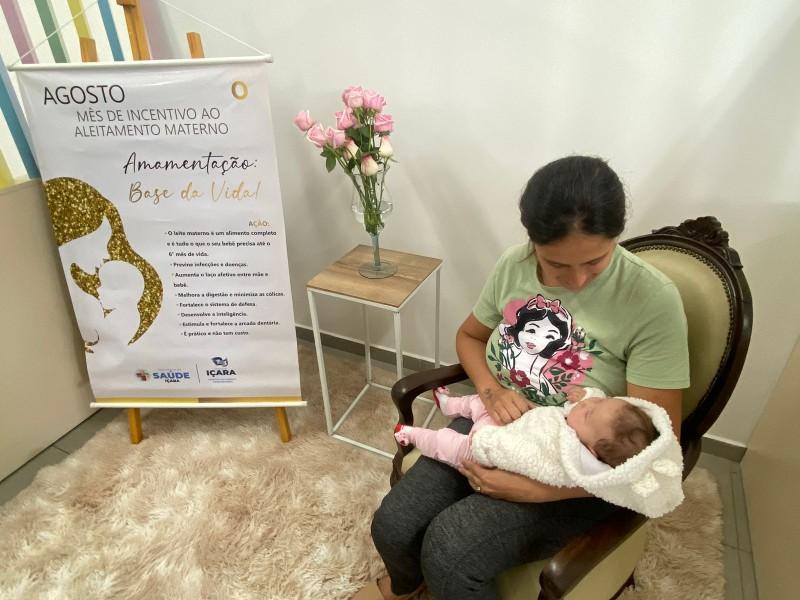 Içara inaugura Cantinho Dourado da Amamentação no Paço Municipal