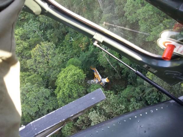 Aeronave de pequeno porte cai em Garuva