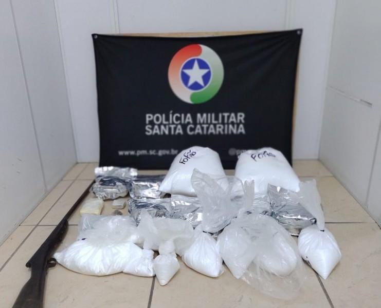 Mais de 16 quilos de cocaína são apreendidos em Içara