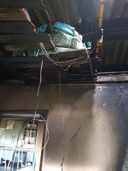 Fogo inicia em computador e danifica residência no bairro Ana Maria