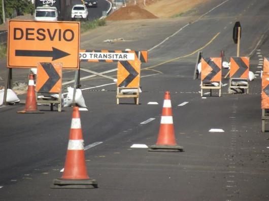 Novo desvio de pistas na BR-101, em Sombrio