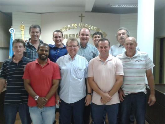 Vereadores e prefeito eleitos em Siderópolis são recebidos na Câmara de Vereadores