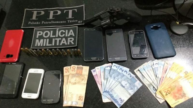 Quadrilha de assaltantes é presa em ação conjunta da Polícia Militar
