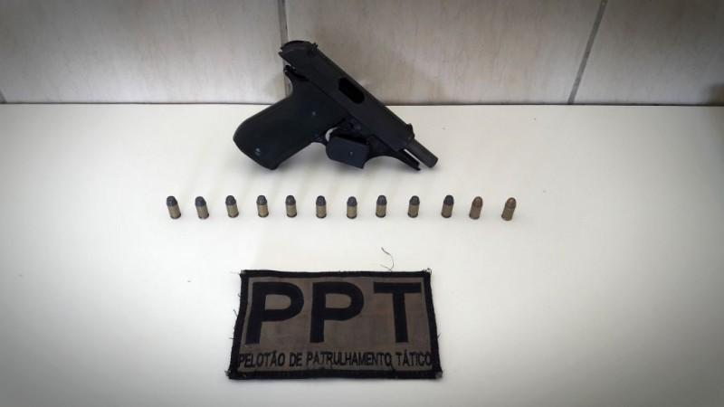Policia Militar apreende arma de fogo