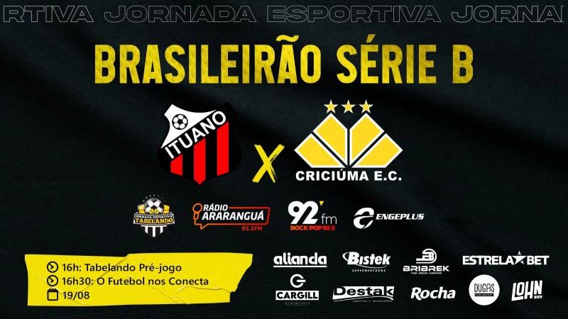 Ao vivo: O Futebol nos Conecta com o melhor de Ituano e Criciúma