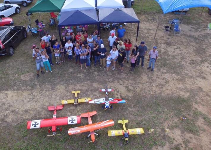Aeromodelos em exposição no Nações Shopping
