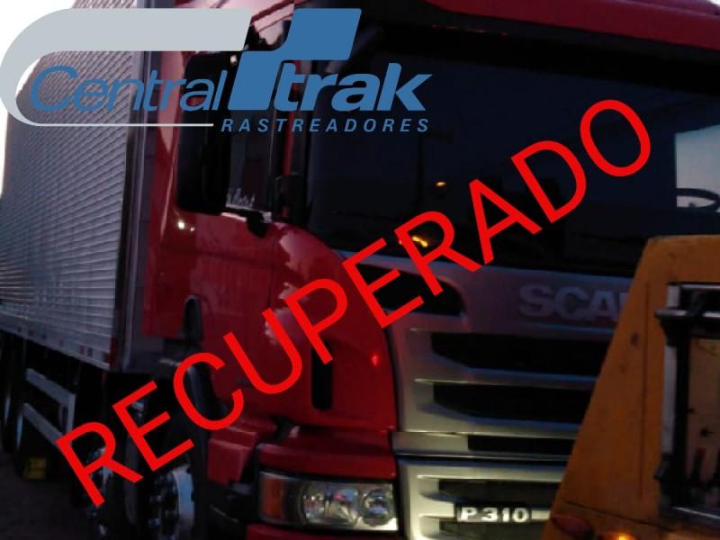 Centraltrak Rastreadores ajuda na recuperação de caminhão Scania 2016