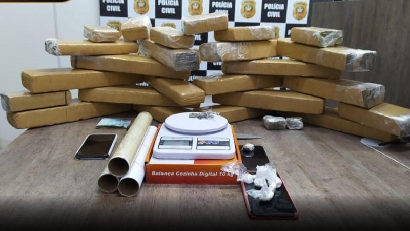 Polícia Civil apreende em Criciúma 20 quilos de maconha que seriam vendidos em Forquilhinha