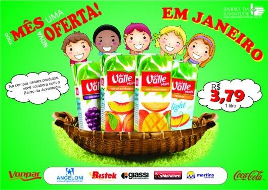  Novo parceiro: Suco Del Valle junto com o Bairro da Juventude