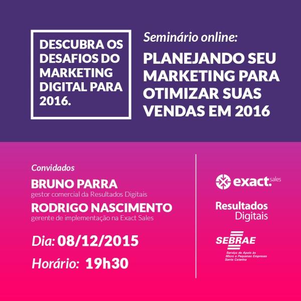 Sebrae promove seminário online sobre marketing digital