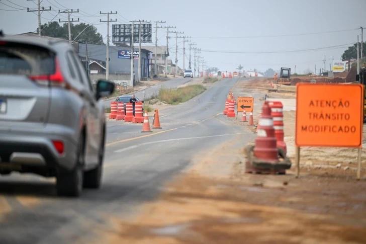 Obras de duplicação da SC-445, em Içara, devem ser finalizadas em novembro