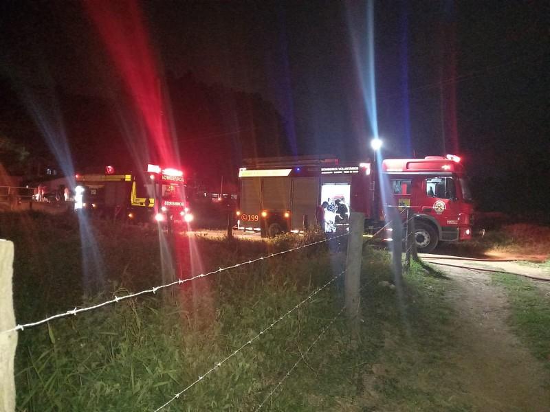 Residência é consumida por incêndio em Sangão