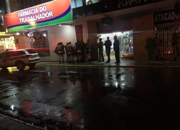 Tentativa de assalto a banco agita a madrugada