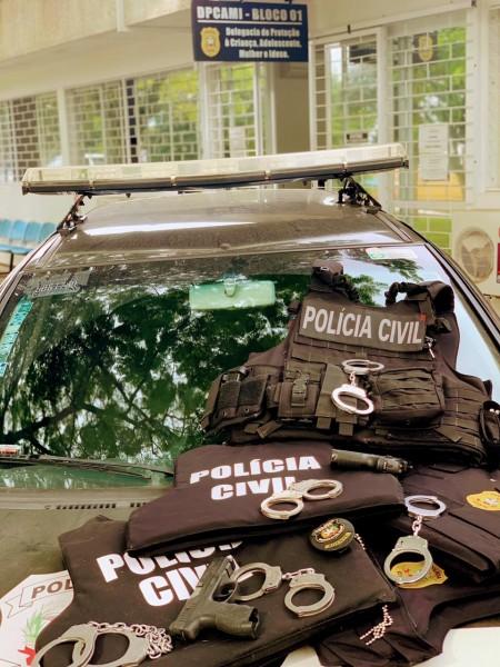 Policiais civis protestam contra a Reforma da Previdência em Santa Catarina