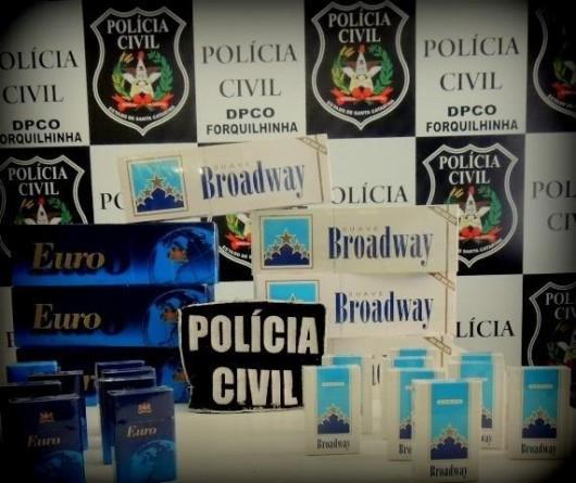 Cigarros contrabandeados são apreendidos em Forquilhinha
