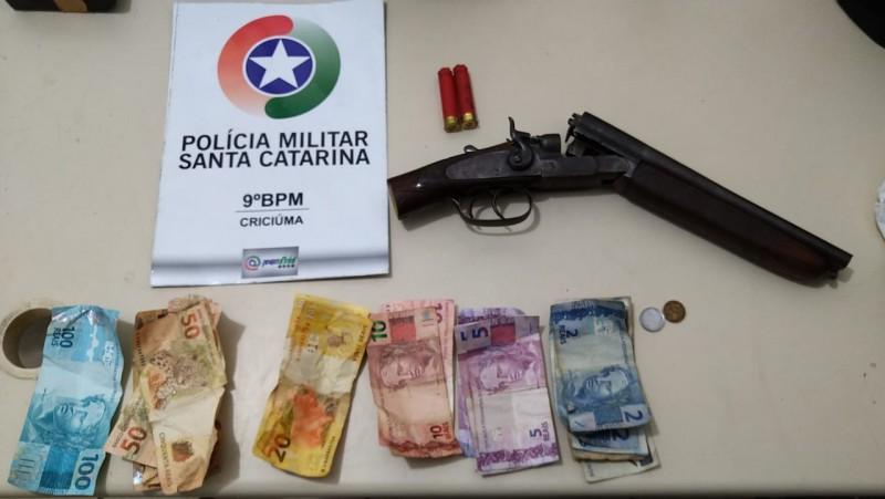 Salão de beleza no Centro de Criciúma é alvo de assalto; PM prendeu suspeito de cometer o crime