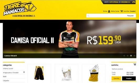 Em poucos dias, loja virtual do Criciúma já recebe bons acessos