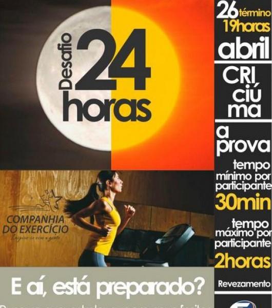 Academia faz Desafio 24 horas de corrida em esteira
