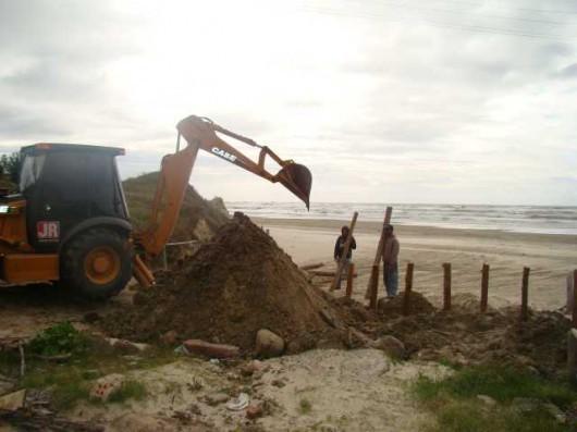 Veículos banidos da beira-mar no Rincão